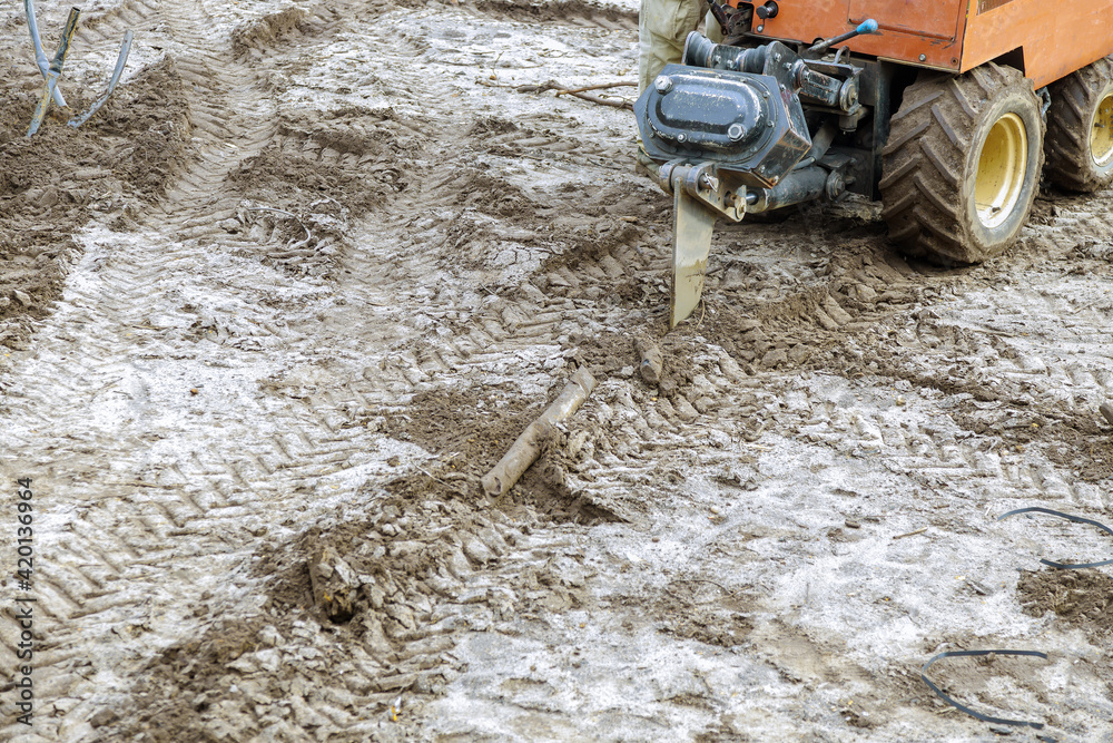 M R Irrigation technician at work
